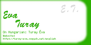 eva turay business card